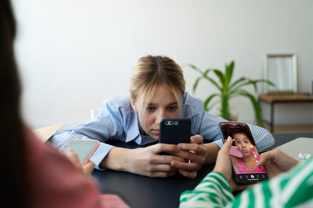 Teen cyberbullying phone